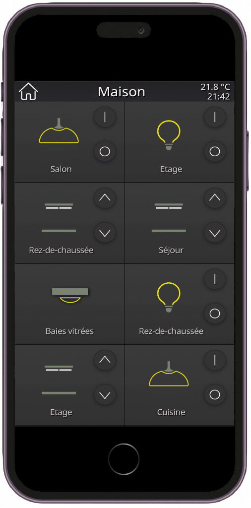 Support téléphone domotique